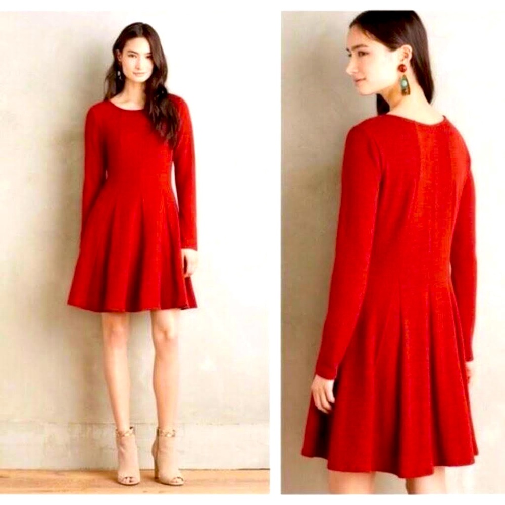 Anthropologie Dolan Red Sweater Dress. Size L